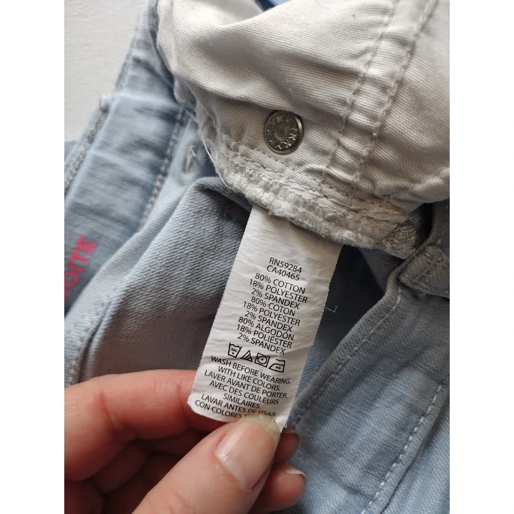 The Children's‎ Place Girls Light Blue Skinny Jeans Size 14 Adjustable Waist